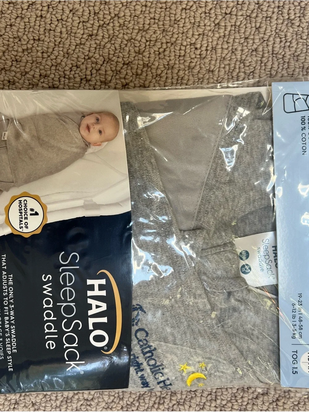 NWOT HALO velcro SleepSack swaddle